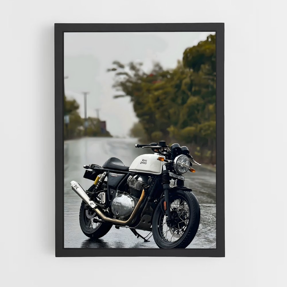 Poster Route Humide – affiche Royal Enfield (vue 2)